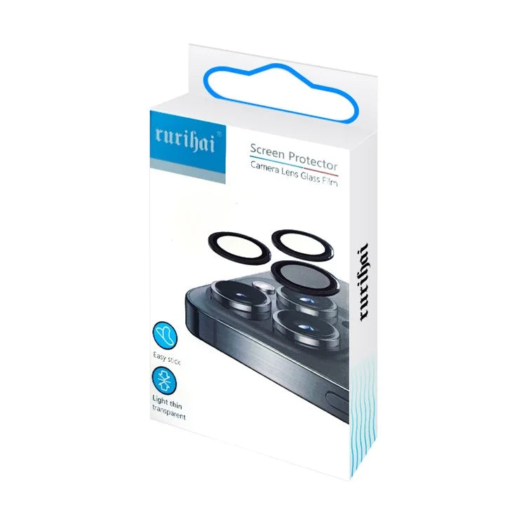 RURIHAI 2 Set For Huawei Pura 70 Camera Lens Film Metal Ring AR HD Glass Lens Protector