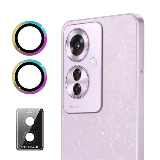 ENKAY HAT PRINCE For Oppo Reno11 F 5G Camera Lens Protector 1 Set Metal Individual Ring Lens Film