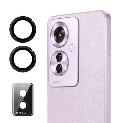 ENKAY HAT PRINCE For Oppo Reno11 F 5G Camera Lens Protector 1 Set Metal Individual Ring Lens Film