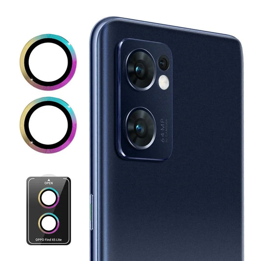ENKAY HAT PRINCE For Oppo Find X5 Lite Camera Lens Protector 1 Set Lens High Alumina Silicon Glass Film