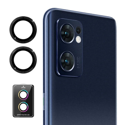ENKAY HAT PRINCE For Oppo Find X5 Lite Camera Lens Protector 1 Set Lens High Alumina Silicon Glass Film