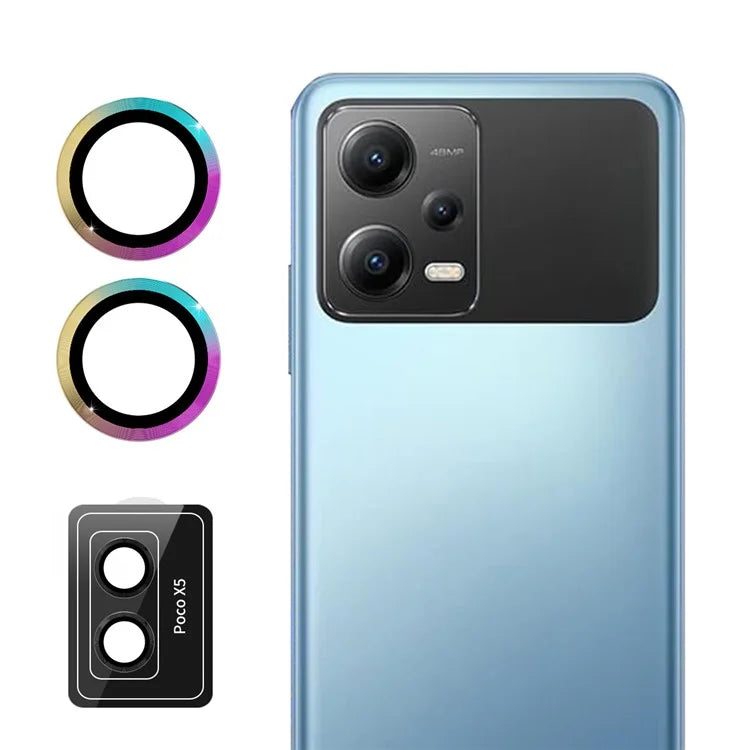 ENKAY HAT PRINCE For Xiaomi Poco X5 5G / Redmi Note 12 5G (India) 1 Set Camera Lens Protector High Alumina Silicon Lens Film