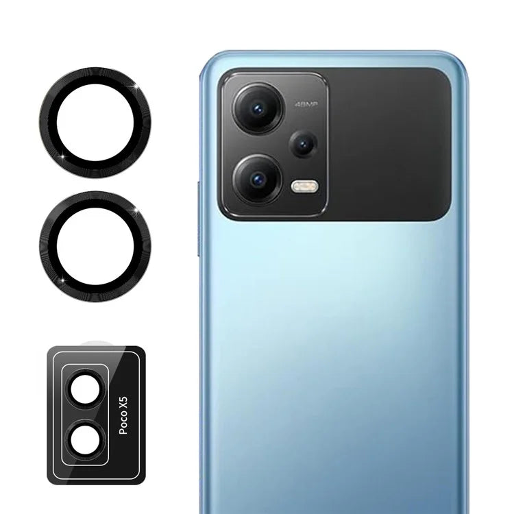 ENKAY HAT PRINCE For Xiaomi Poco X5 5G / Redmi Note 12 5G (India) 1 Set Camera Lens Protector High Alumina Silicon Lens Film