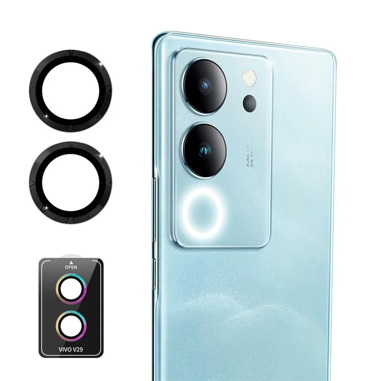 ENKAY HAT PRINCE For vivo V29 5G 1 Set Camera Lens Protector High Alumina Silicon Glass Lens Film