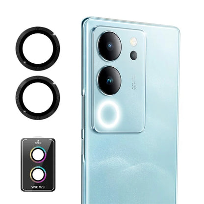 ENKAY HAT PRINCE For vivo V29 5G 1 Set Camera Lens Protector High Alumina Silicon Glass Lens Film