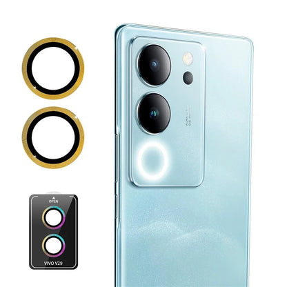 ENKAY HAT PRINCE For vivo V29 5G 1 Set Camera Lens Protector High Alumina Silicon Glass Lens Film