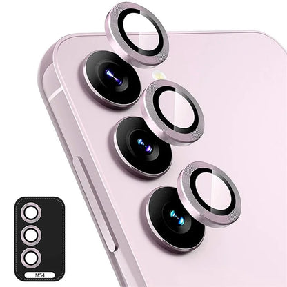 ENKAY HAT PRINCE For Samsung Galaxy M54 5G 1 Set Camera Lens Protector Metal Ring Trim Rear Lens Film