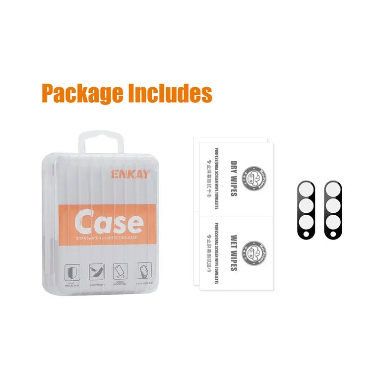 ENKAY HAT PRINCE 2Pcs For Samsung Galaxy Z Fold6 5G Camera Lens Protector Tempered Glass Phone Lens Film