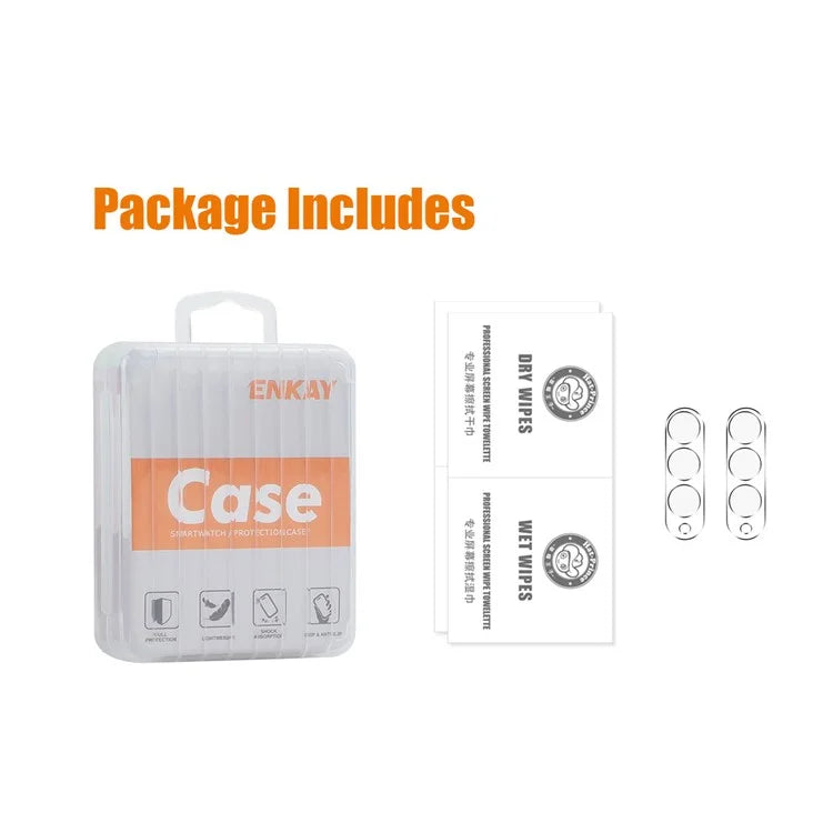 ENKAY HAT PRINCE 2Pcs For Samsung Galaxy Z Fold6 5G Camera Lens Protector Tempered Glass Phone Lens Film