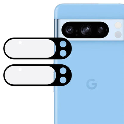 2Pcs for Google Pixel 9 Pro Camera Lens Protector Ultra Clear Silk Printing 3D Arc Edge Lens Film