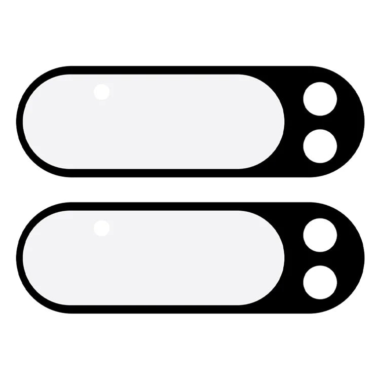 2Pcs for Google Pixel 9 Pro Camera Lens Protector Ultra Clear Silk Printing 3D Arc Edge Lens Film
