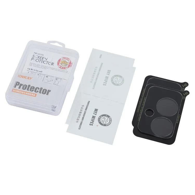 ENKAY HAT PRINCE 2Pcs for Oppo A59 5G Camera Lens Protector High Aluminum-Silicon Glass Ultra HD Lens Film