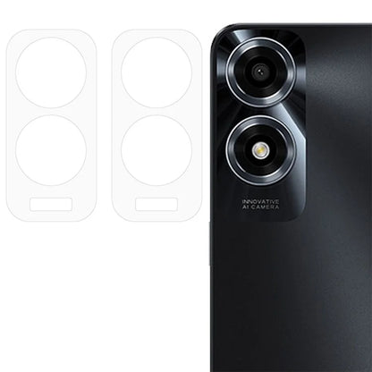 ENKAY HAT PRINCE 2Pcs for Oppo A2x 5G Accessories Camera Lens Protector Anti-Scratch High Aluminum-Silicon Glass Rear Lens Film