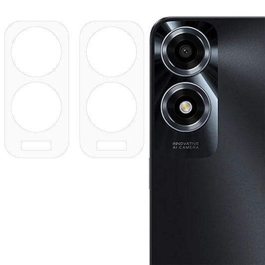 ENKAY HAT PRINCE 2Pcs for Oppo A2x 5G Accessories Camera Lens Protector Anti-Scratch High Aluminum-Silicon Glass Rear Lens Film