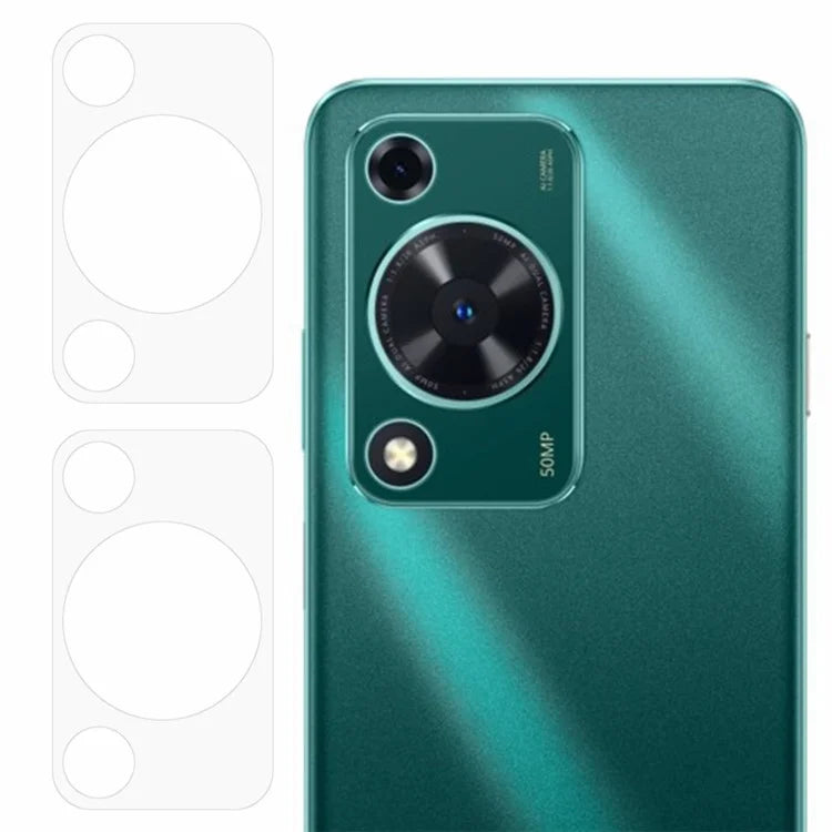ENKAY HAT PRINCE 2Pcs for Huawei Enjoy 70 / nova Y72 4G Camera Lens Film Clear High Aluminum-Silicon Glass Protector