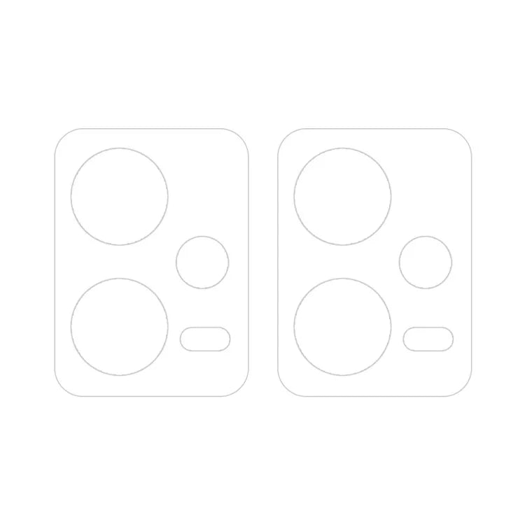 ENKAY HAT PRINCE 2Pcs for Xiaomi Redmi Note 12 5G (Global) 0.2mm Camera Lens Protector High Aluminum-Silicon Glass Film