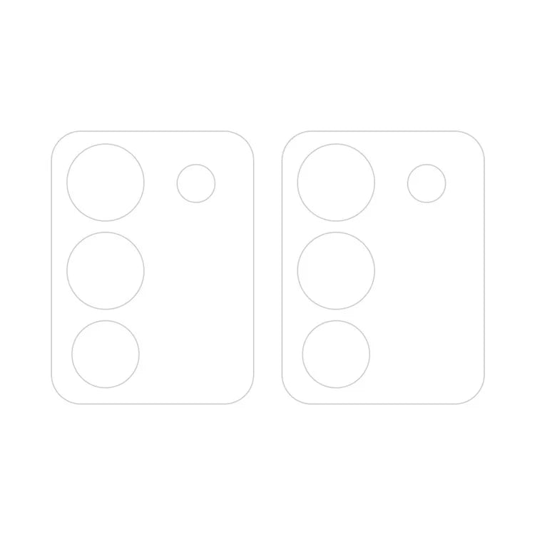 ENKAY HAT PRINCE 2Pcs for vivo Y200 (India) 5G / V29e (Global) 5G Camera Lens Protector 9H Hardness Rear Lens Film