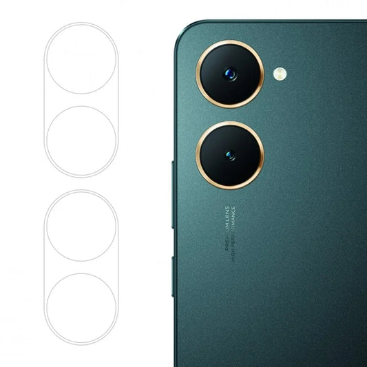 ENKAY HAT PRINCE 2Pcs for vivo Y03 Clear Camera Lens Film High Aluminum-Silicon Glass Lens Protector