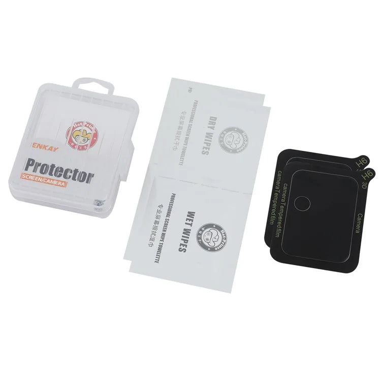 ENKAY HAT PRINCE 2Pcs for Honor 90 GT 5G Camera Lens Protector High Aluminum-Silicon Glass Shockproof Lens Film