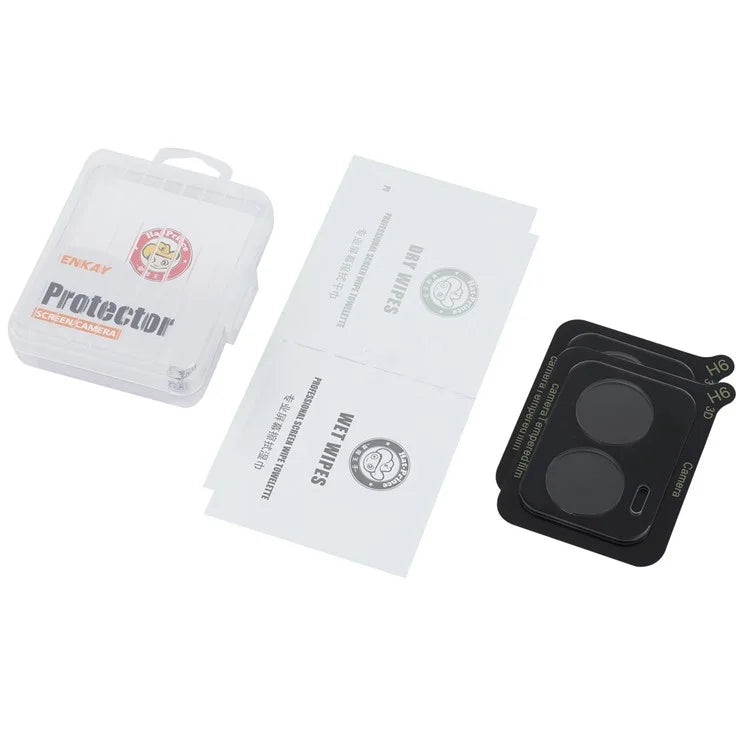 ENKAY HAT PRINCE 2Pcs for Motorola Moto E14 4G / G04 4G / G04s 4G / G24 4G Camera Rear Lens Film 0.2mm Anti-Explosion Lens Protector