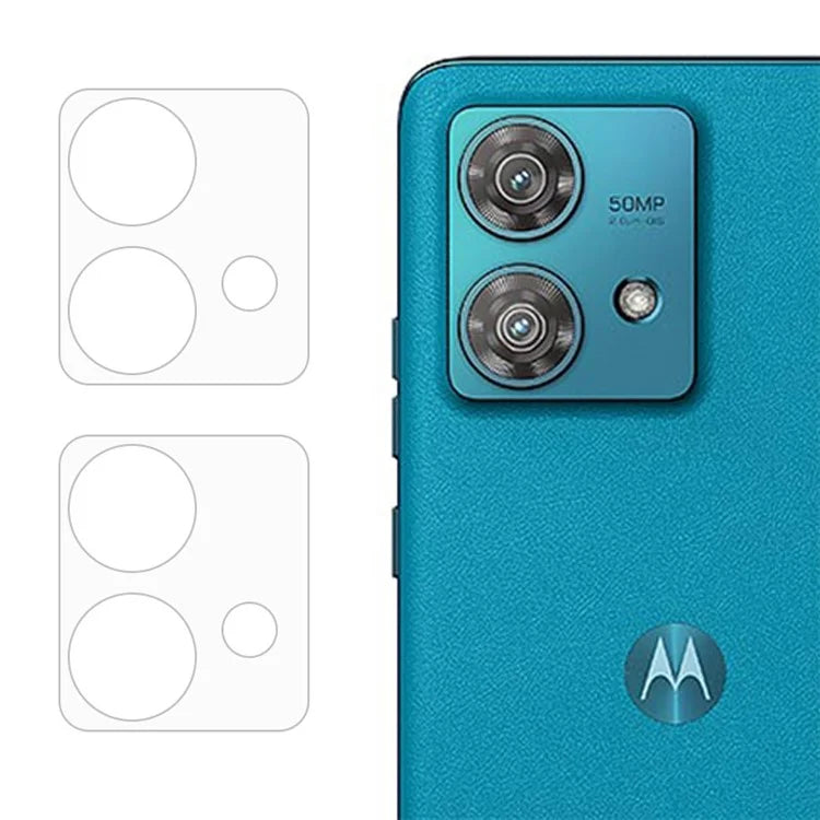 ENKAY HAT PRINCE 2Pcs for Motorola Edge 40 Neo 5G Anti-Fingerprint 0.2mm Camera Rear Lens Film