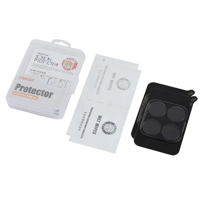 ENKAY HAT PRINCE 2Pcs for Honor X6a 4G Camera Lens Protector High Aluminum-Silicon Glass No Bubbles Lens Film