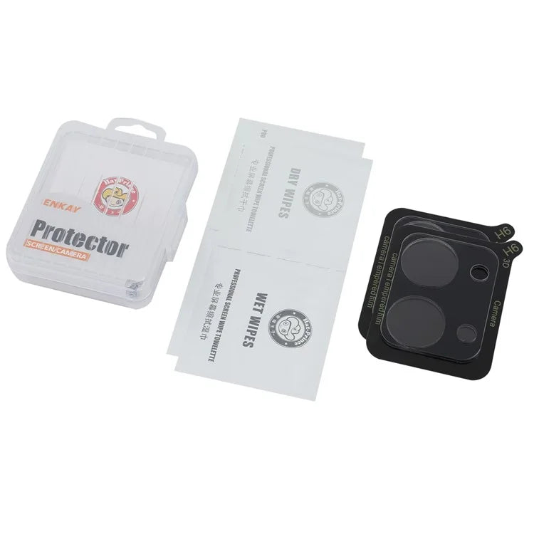 ENKAY HAT PRINCE 2Pcs for Honor Play7T 5G Camera Lens Film  High Aluminum-Silicon Glass 0.2mm 9H