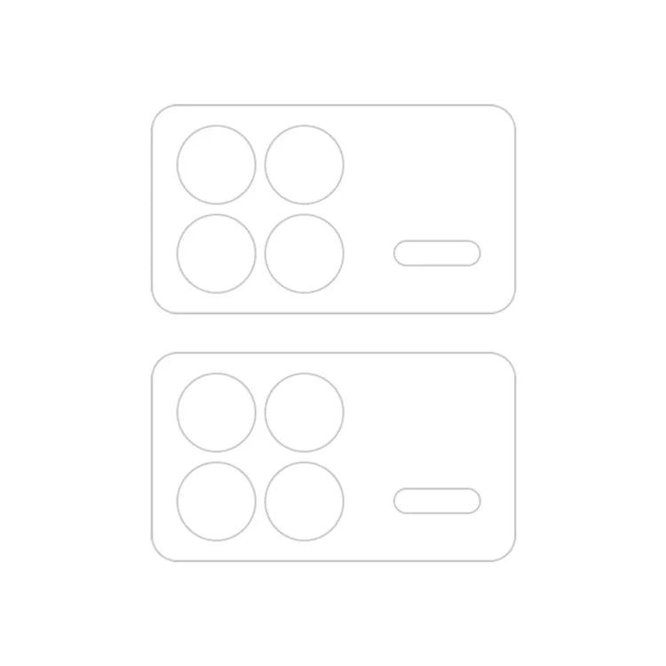 ENKAY HAT PRINCE 2Pcs for Xiaomi Mix Fold 3 5G Camera Lens Protector 0.2mm 9H Rear Camera Lens High Aluminum-Silicon Glass Film