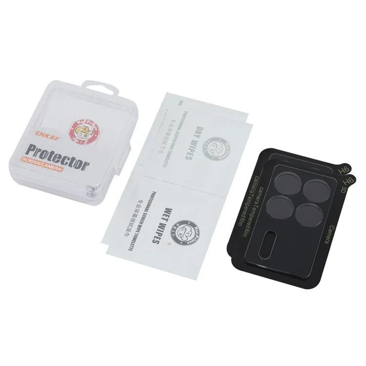 ENKAY HAT PRINCE 2Pcs for Xiaomi Mix Fold 3 5G Camera Lens Protector 0.2mm 9H Rear Camera Lens High Aluminum-Silicon Glass Film