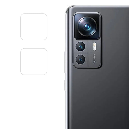 ENKAY HAT PRINCE 2Pcs for Xiaomi 12T Pro 5G Camera Lens Protector 0.2mm High Definition High Aluminum-Silicon Glass Lens Film