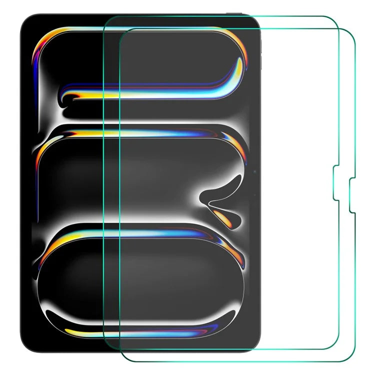 ENKAY HAT PRINCE 2Pcs For iPad Pro 13 (2024) / Air 13 (2024) Screen Protector Shatterproof 2.5D High Aluminium-Silicon Glass Film
