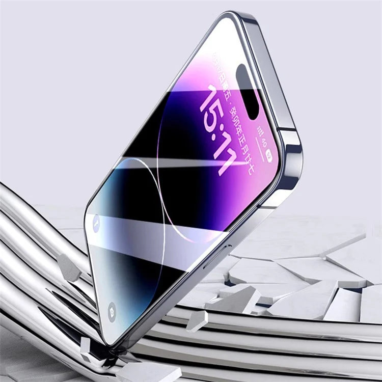 For iPhone 15 Pro Screen Protector Anti-Scratch Matte Soft PET Film with Auxiliary Tool