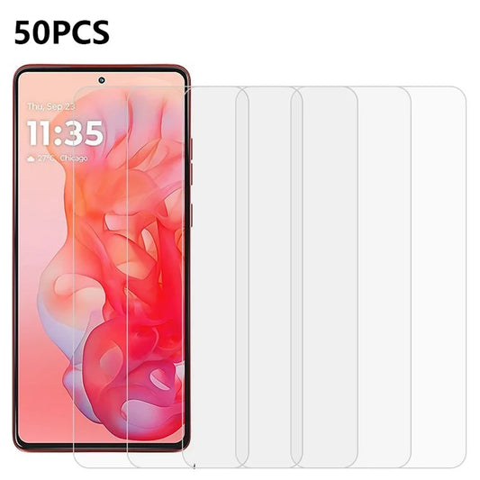 50PCS For Motorola Moto G Stylus 5G (2024) Clear Tempered Glass Screen Protector Wholesale Phone Accessories