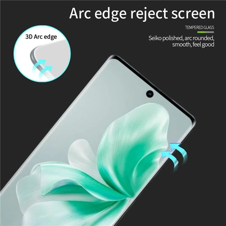 PINWUYO For vivo S18 5G / S18 Pro 5G Screen Protector HD Clear Tempered Glass Film Full Glue 3D Hot Bending