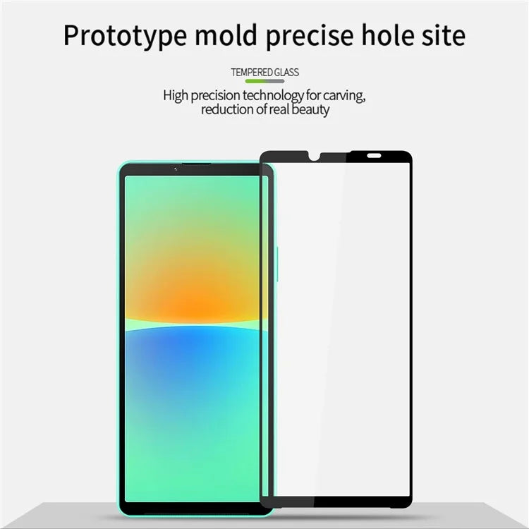 PINWUYO JK Series-2 for Sony Xperia 10 VI Screen Protector High Aluminum-Silicon Glass Ultra Clear Film