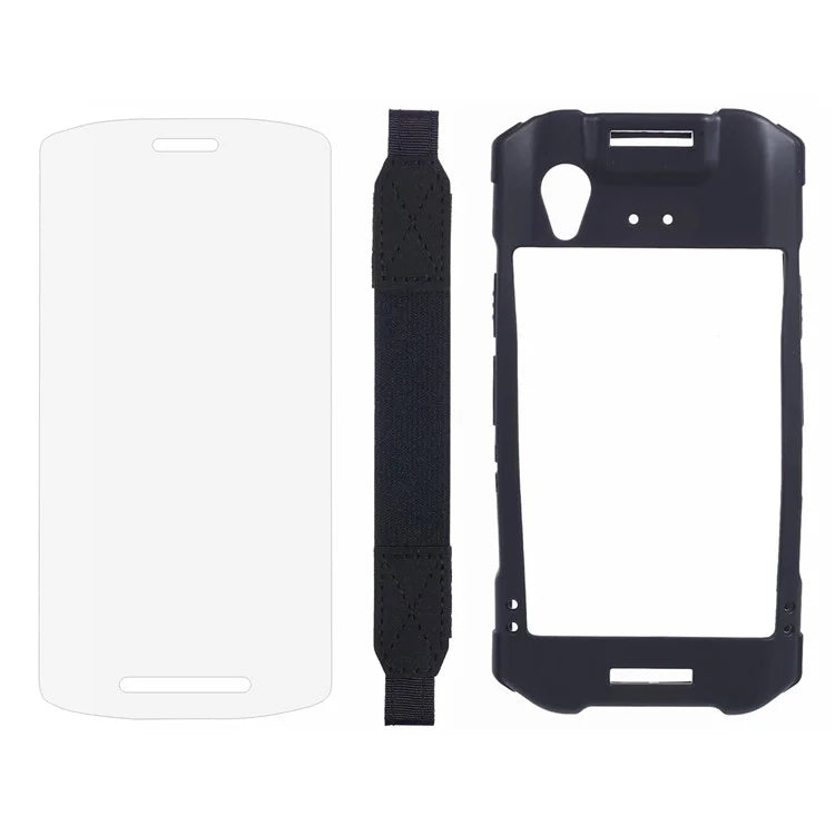 For Zebra TC21 / TC26 Barcode Scanner Tempered Film + Hand Strap + Protective Case