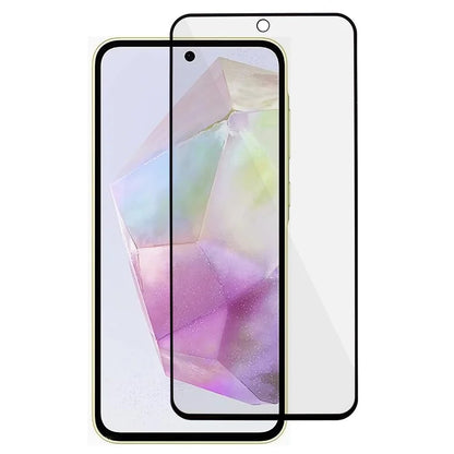 For Samsung Galaxy M35 5G / A35 5G / A55 5G Screen Protector Black Edge Matte Anti-Fingerprint Tempered Glass Film