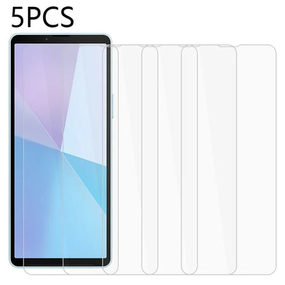 5PCS For Sony Xperia 10 VI Screen Protector Tempered Glass Film No Bubble Case Friendly 2.5D