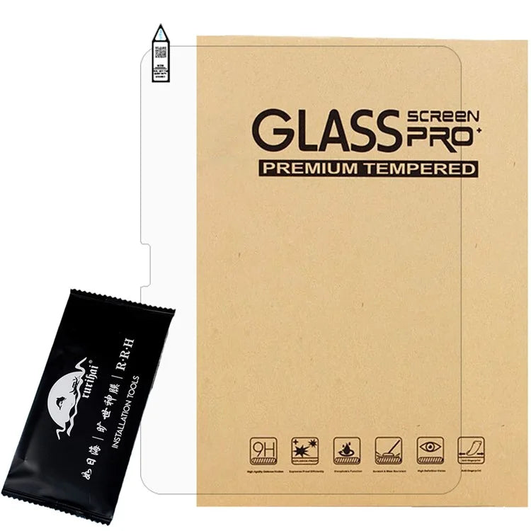 RURIHAI For iPad Air 13 (2024) Screen Protector 0.18mm 2.5D Full Glue Clear AR Enhanced Tempered Glass Film