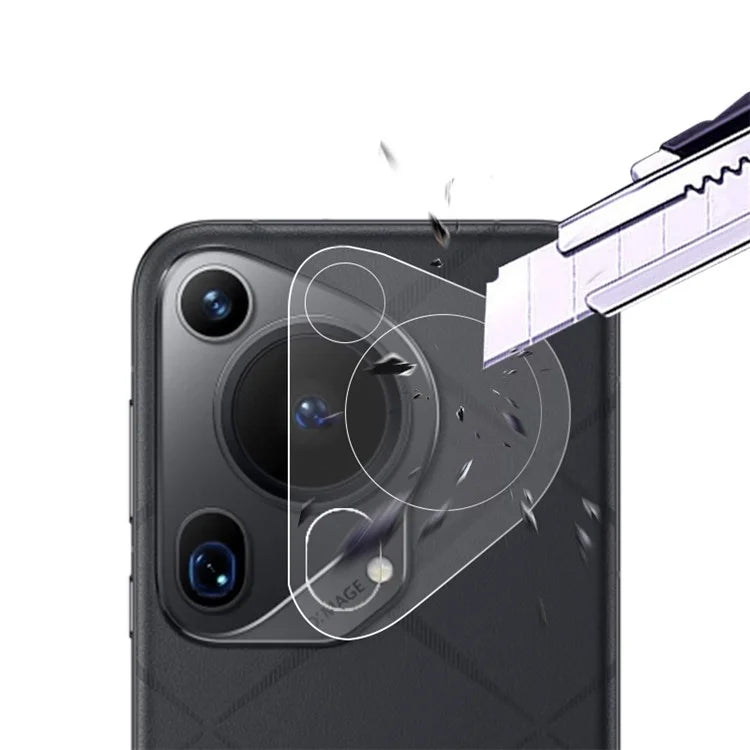 RURIHAI 2Pcs for Huawei Pura 70 Ultra Camera Lens Protector 3D Effect High Aluminium-Silicon Glass Lens Film