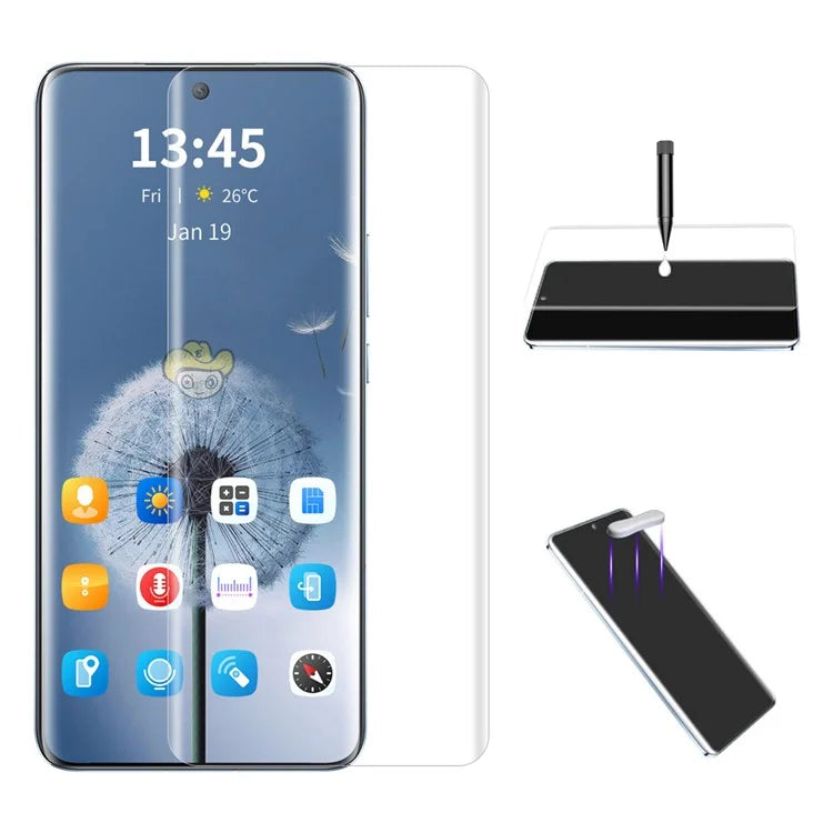 ENKAY HAT PRINCE For Realme GT5 Pro 5G Screen Protector Full Glue UV Liquid Curved Film