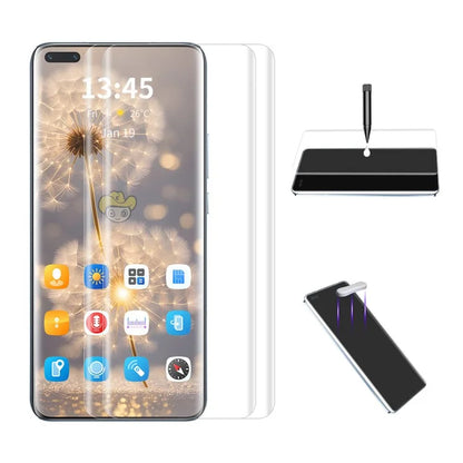 ENKAY HAT PRINCE 2Pcs For Huawei nova 11 Pro / nova 11 Ultra Screen Protector Curved Edges UV Sensitive Touch Film