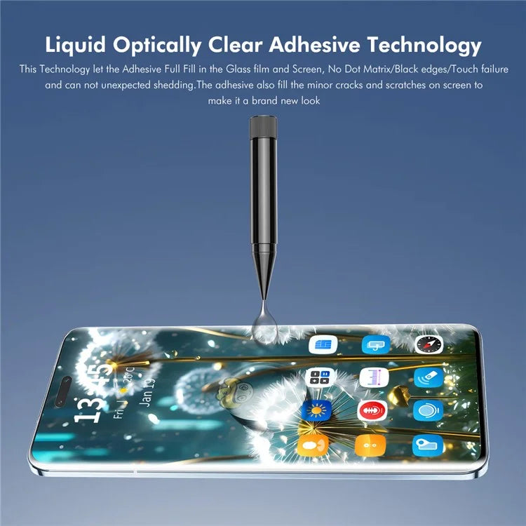ENKAY HAT PRINCE For Huawei nova 12 Pro 5G / nova 12 Ultra 5G UV Liquid Screen Protector Anti-Scratch Curved Film