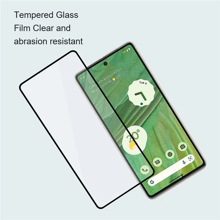AMORUS For Google Pixel 9 Pro XL Screen Protector Silk Printing Full Glue Tempered Glass Film