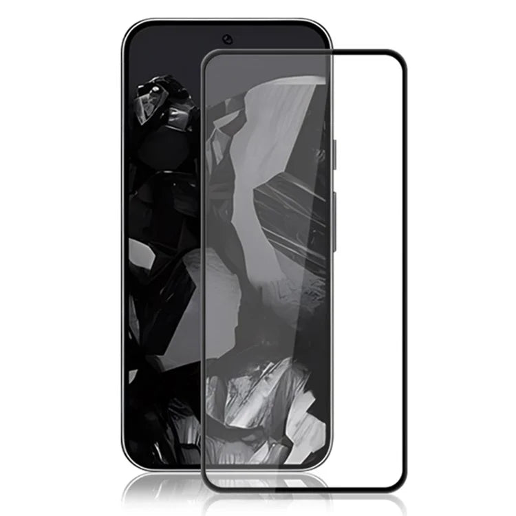 AMORUS For Google Pixel 9 / Pixel 9 Pro Tempered Glass Full Screen Protector Silk Printing Edge