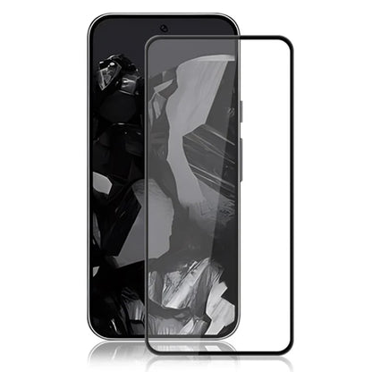 AMORUS For Google Pixel 9 / Pixel 9 Pro Tempered Glass Full Screen Protector Silk Printing Edge