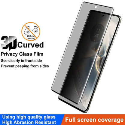 IMAK For Motorola Edge 50 Pro 5G / 50 Ultra 5G / 50 Fusion 5G / Moto X50 Ultra 5G Anti-Spy Tempered Glass Screen Protector 3D Curved Film