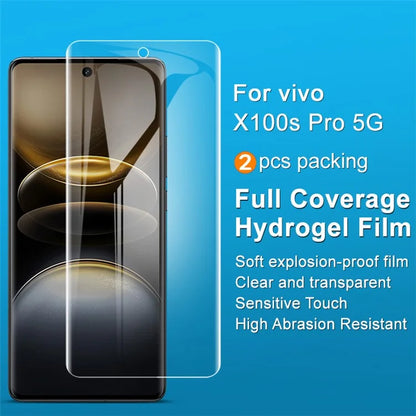 IMAK 2Pcs / Set Hydrogel Film III For vivo X100s Pro 5G / X100 Ultra 5G Screen Protector Transparent Flexible TPU Film