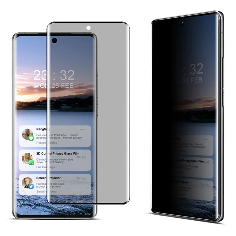 IMAK For vivo X100s Pro 5G / X100 Ultra 5G Full Screen Protector Anti-Peep 3D Curved Tempered Glass Film