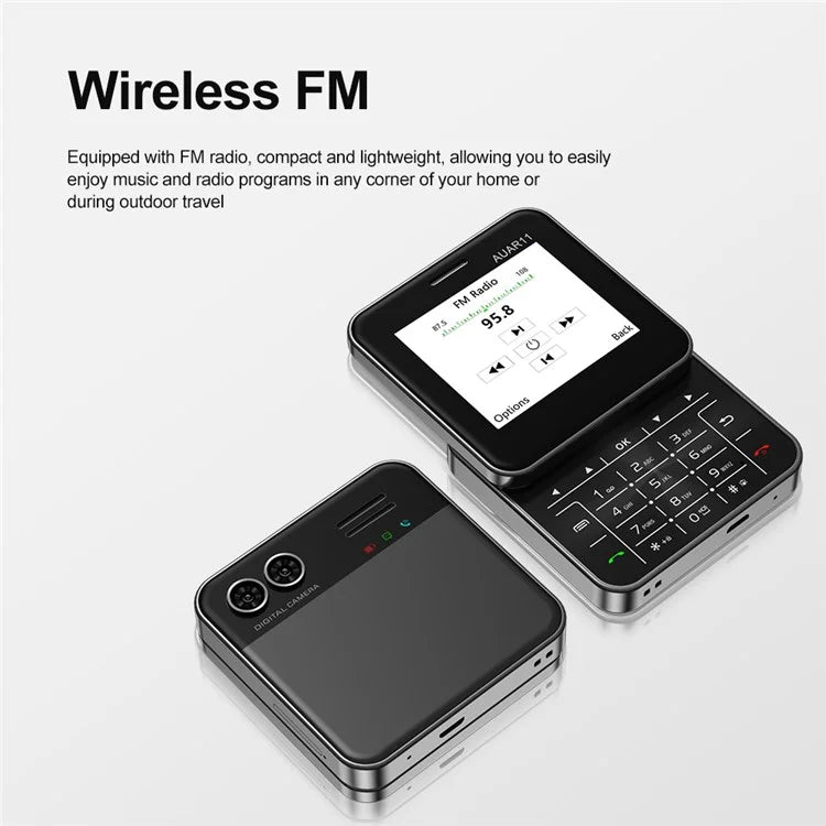AUAR11 Dual SIM Standby Rotating 2G Phone with 2.4 inch Color Screen
